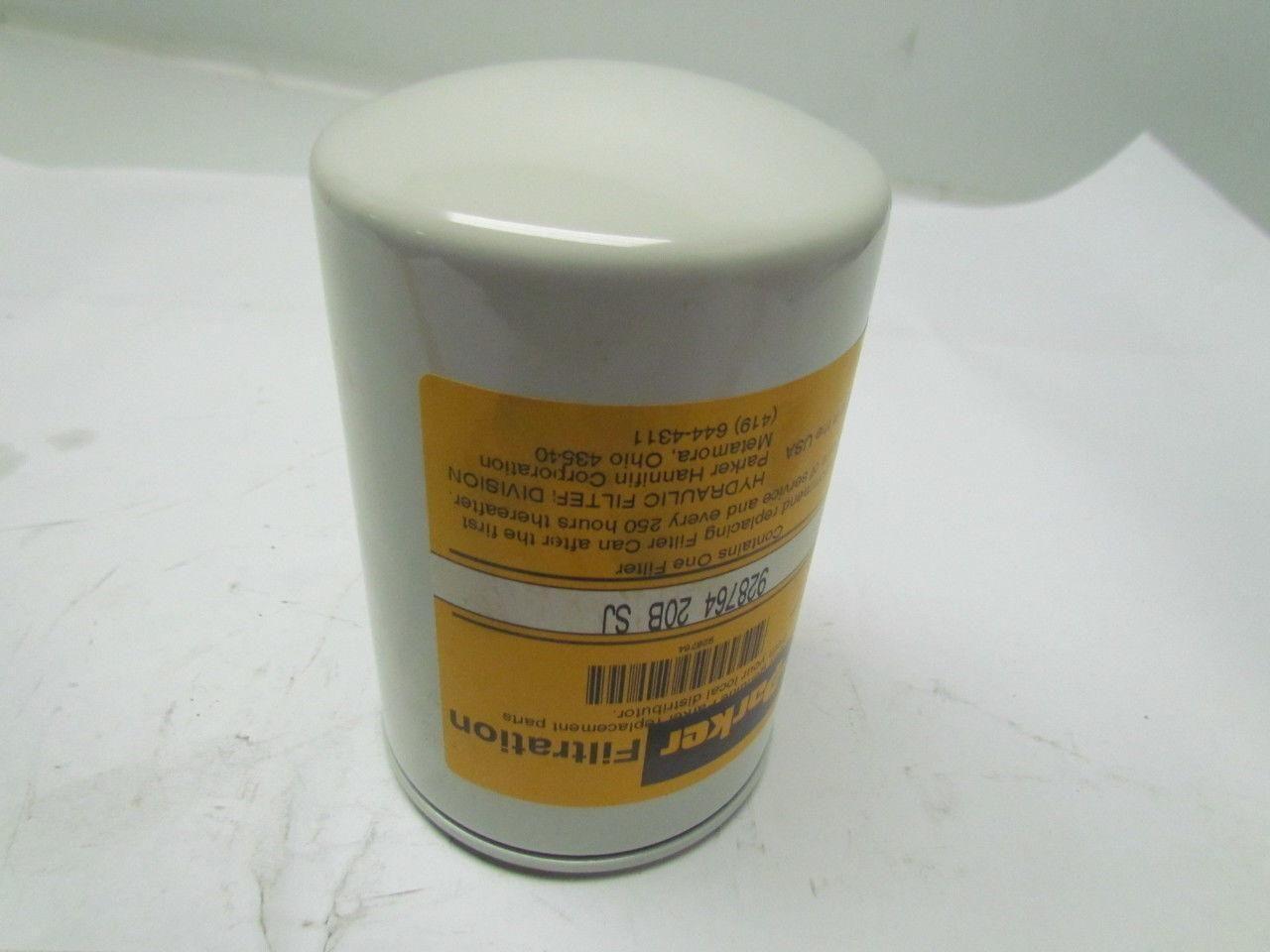 Parker 928764 20B SJ Hydraulic Oil Canister Filter Cartridge 20 Micron 20 GPM