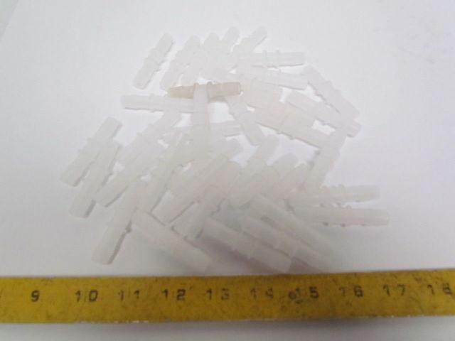 C0-6NK 3/8" Splicer Natural Kynar Barbed Lot of 37 HHO