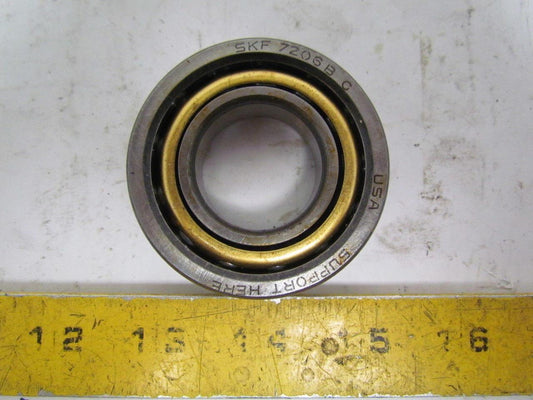 SKF 7206B Angular Contact Ball Bearing Single Row 30MM ID 16MM Width 62MM OD