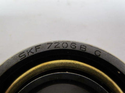 SKF 7206B Angular Contact Ball Bearing Single Row 30MM ID 16MM Width 62MM OD