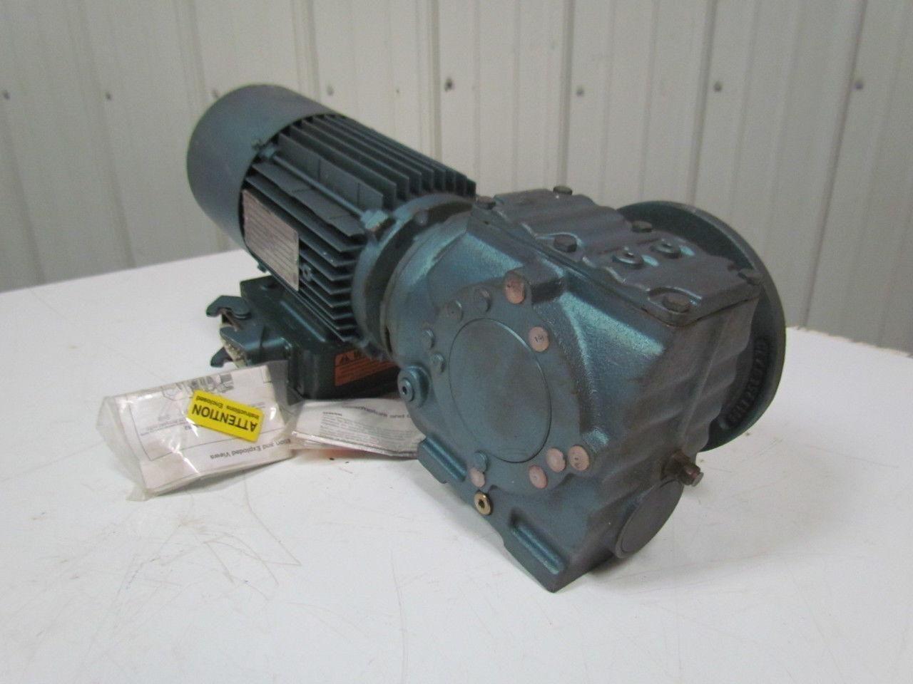 SEW-EURODRIVE SF47DT80N4BM61MR/AS Motor Gear Reducer 14.24:1 Ratio 24VDC Brake
