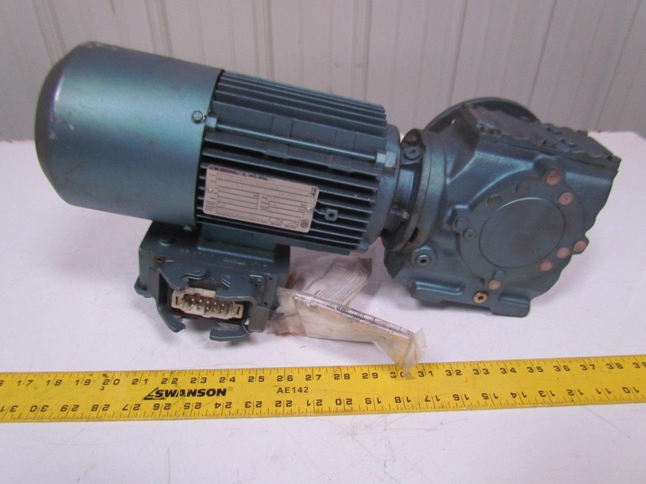 SEW-EURODRIVE SF47DT80N4BM61MR/AS Motor Gear Reducer 14.24:1 Ratio 24VDC Brake