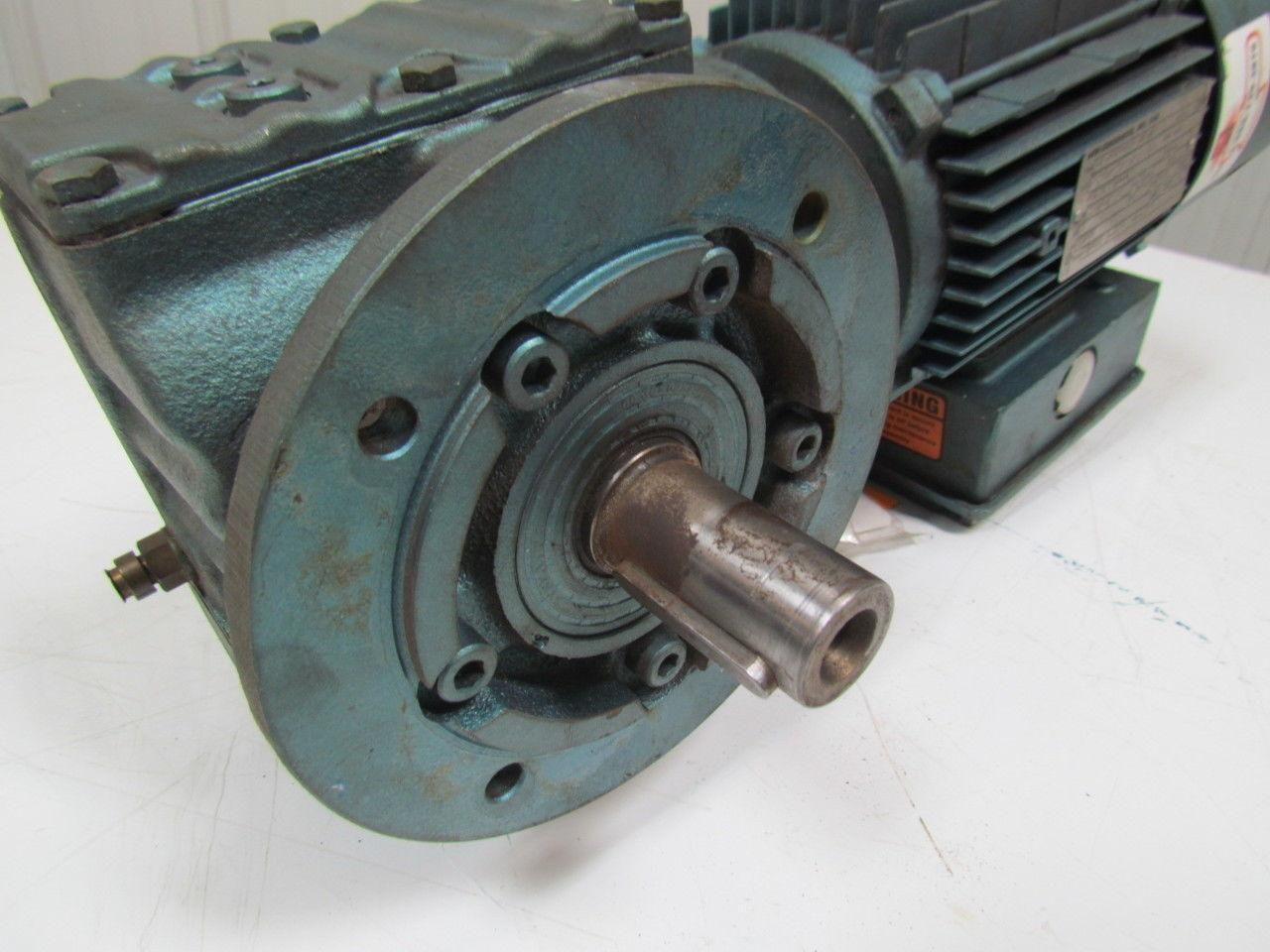 SEW-EURODRIVE SF47DT80N4BM61MR/AS Motor Gear Reducer 14.24:1 Ratio 24VDC Brake