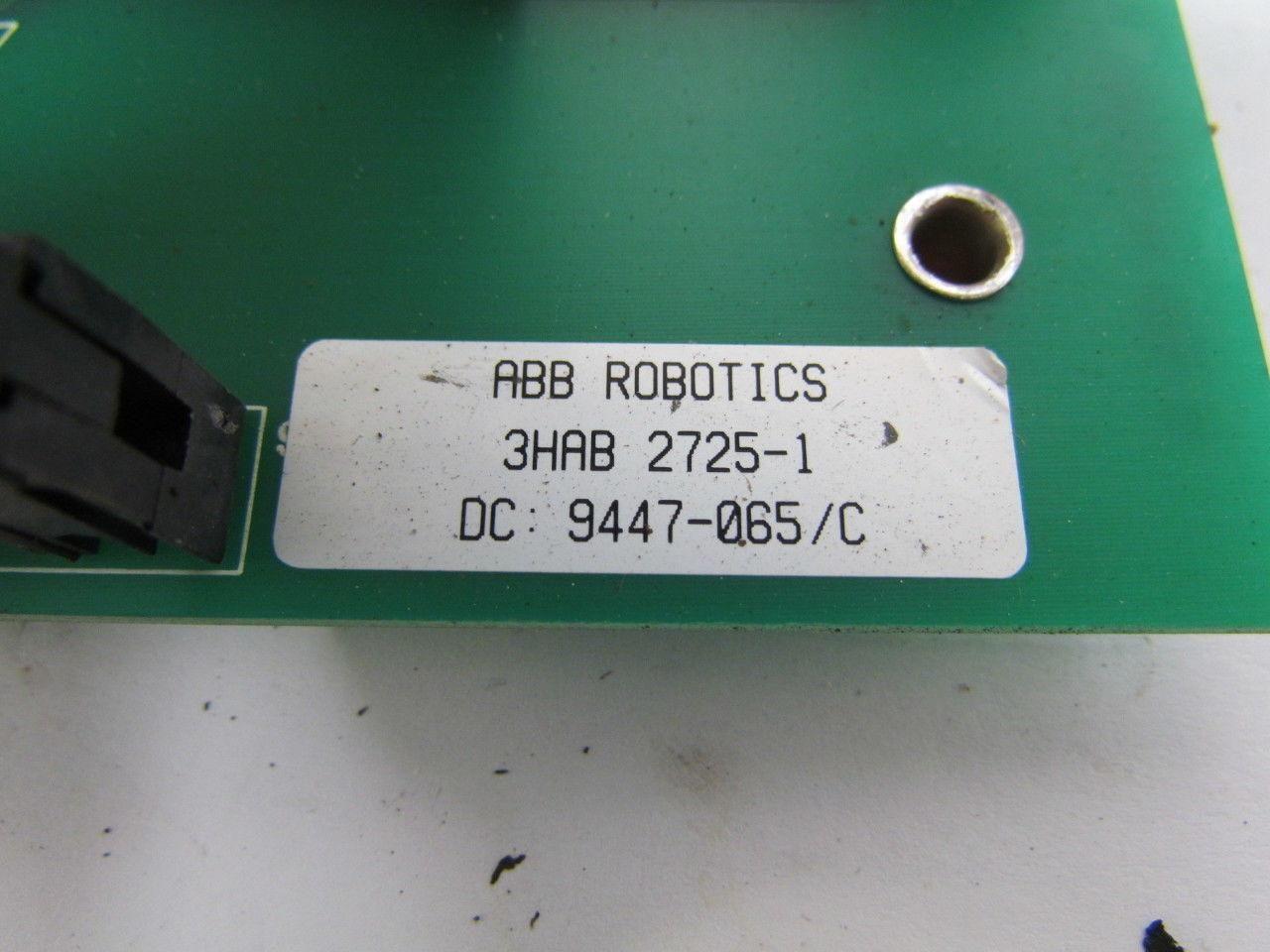 ABB Robotics 3HAB 2725-1 DC 9504-044 Relay Control Board