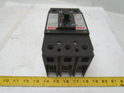ABB UXAB 727131 R 103 3 Pole 20A Circuit Breaker 480VAC 500VDC