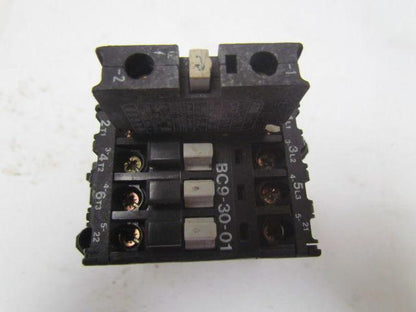 ABB BC9-30-01 CA7 Contactor Relay Motor Starter W/Aux Contacts 24V Coil