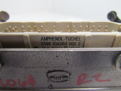 Amphenol C146 10A64 000,2 10A 250V Male Connector w/Housing Module Coupler