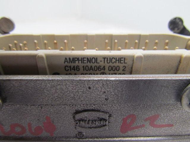 Amphenol C146 10A64 000,2 10A 250V Male Connector w/Housing Module Coupler