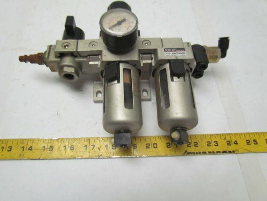 SCM EAW3000 Filter Reg w/Auto Drain EAFD3000-F03 Mist Separator EVHS3000 Valve