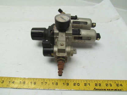 SCM EAW3000 Filter Reg w/Auto Drain EAFD3000-F03 Mist Separator EVHS3000 Valve