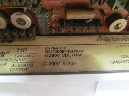 ABB GNT2009446R0003 AXODYN Servo Drive
