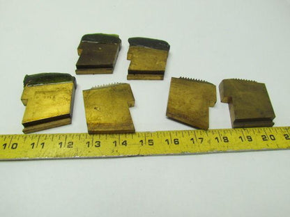 B 6-1/4 8 3 Set of 6 Threading Die Head Chasers