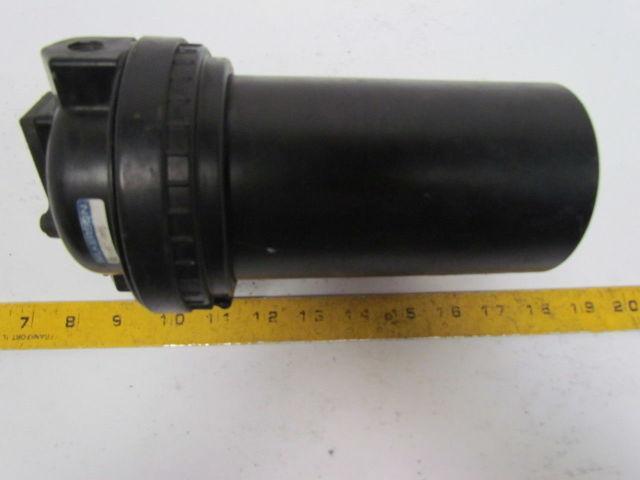Wilkerson Pneumatic Oil Filter 1/4"NPT 7" Canister 9-1/2" Total Length 3-5/8"Dia