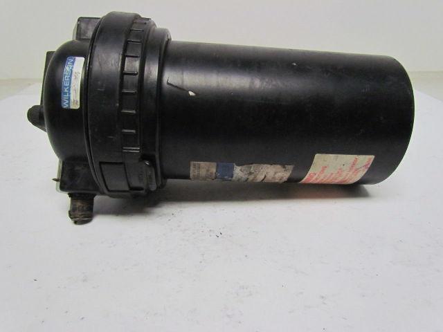 Wilkerson Pneumatic Oil Filter 1/4"NPT 7" Canister 9-1/2" Total Length 3-5/8"Dia