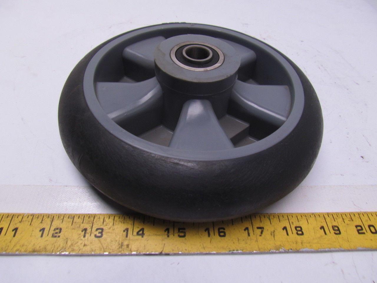 8x2 Solid rubber offset hub balloon cushion hand truck wheeltire 5/8" shaft