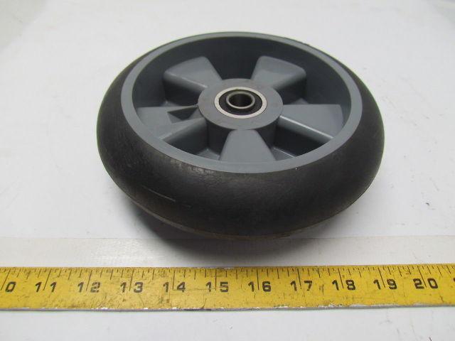 8x2 Solid rubber offset hub balloon cushion hand truck wheeltire 5/8" shaft
