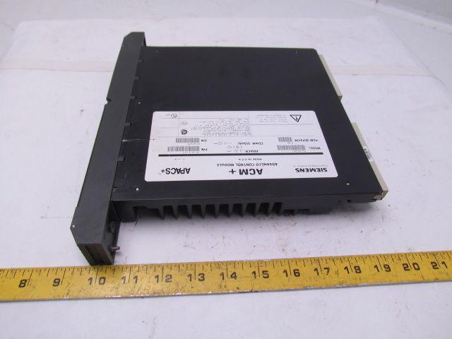 Siemens 39ACM24BEN 16139-215/3 Acmt Advanced control module 24VDC ROM Ver 4.00