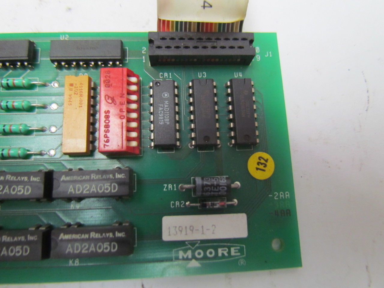 Moore 13919-1-2 Computer Process Control Circuit Board Card