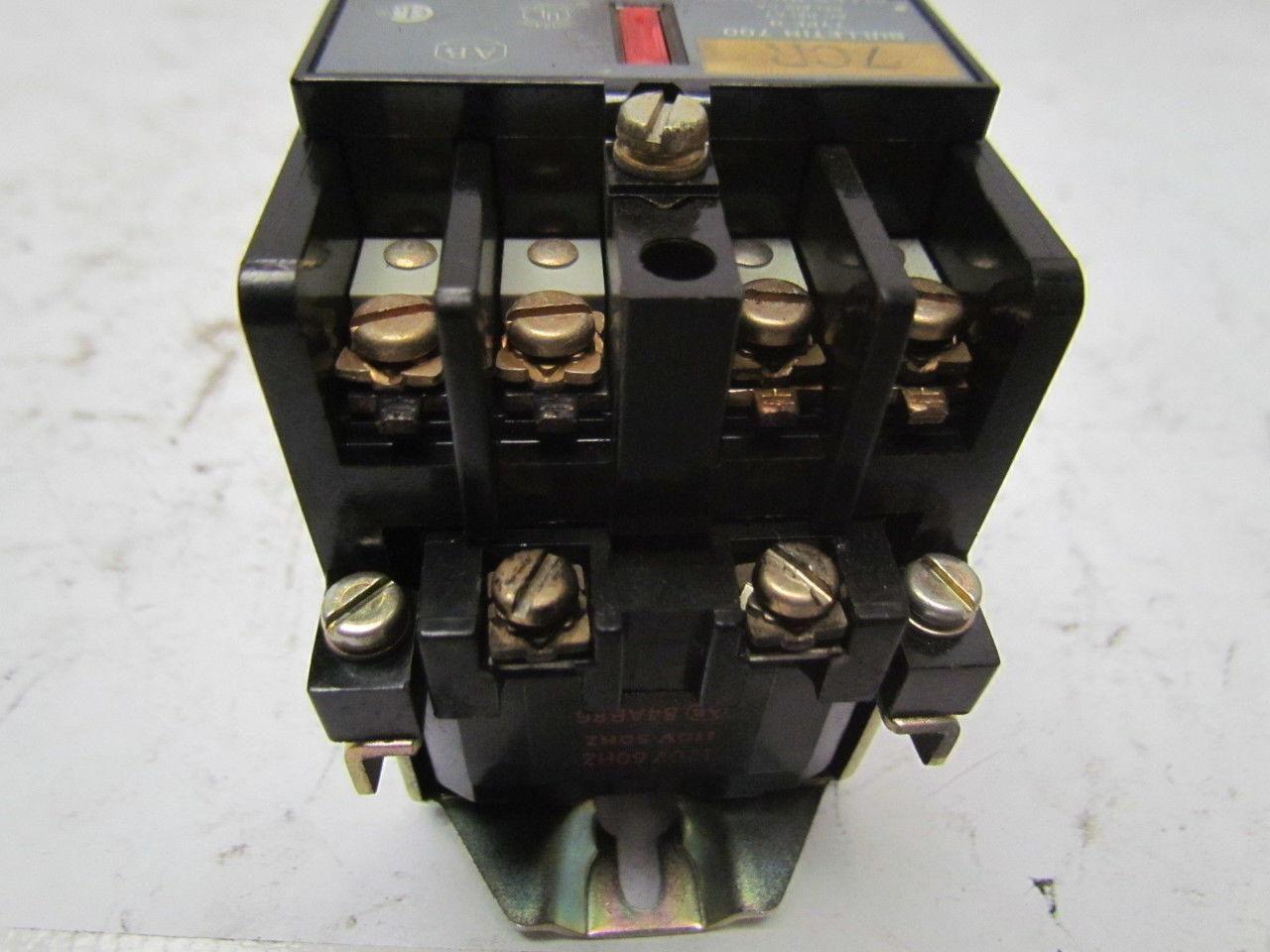 A-B Allen Bradley 700-N400A1 Control Relay 120V Coil Ser C