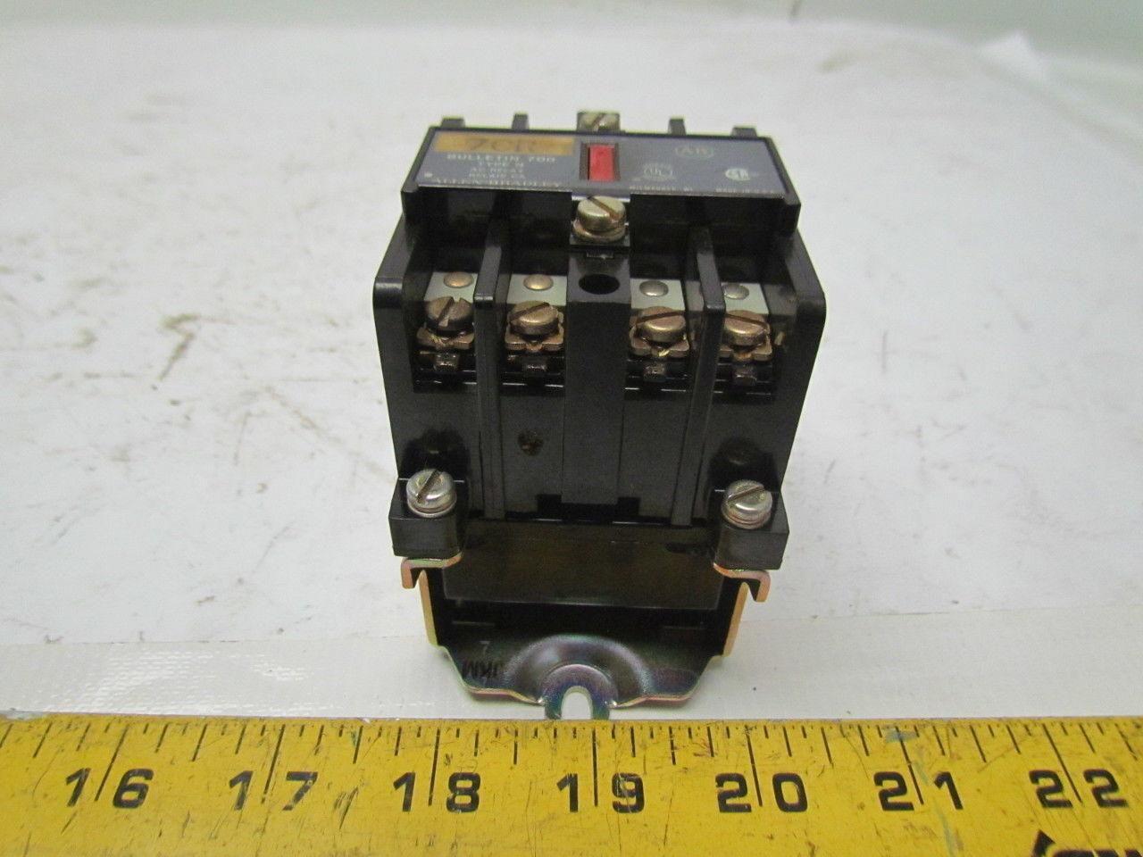 A-B Allen Bradley 700-N400A1 Control Relay 120V Coil Ser C