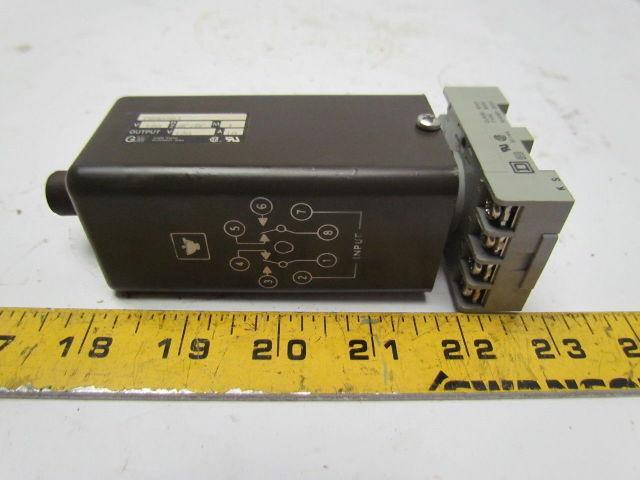 Eagle Signal CG907Q3 120V AC/DC Time Delay Relay w/Base 0.25-1.75 Sec