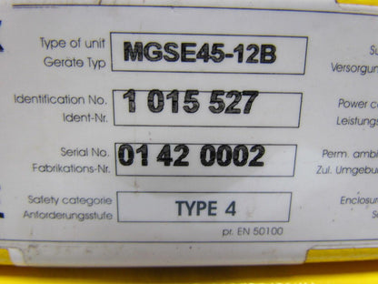 Sick MGSE45-12B / MGSS45-12 Safety Light Curtain Set