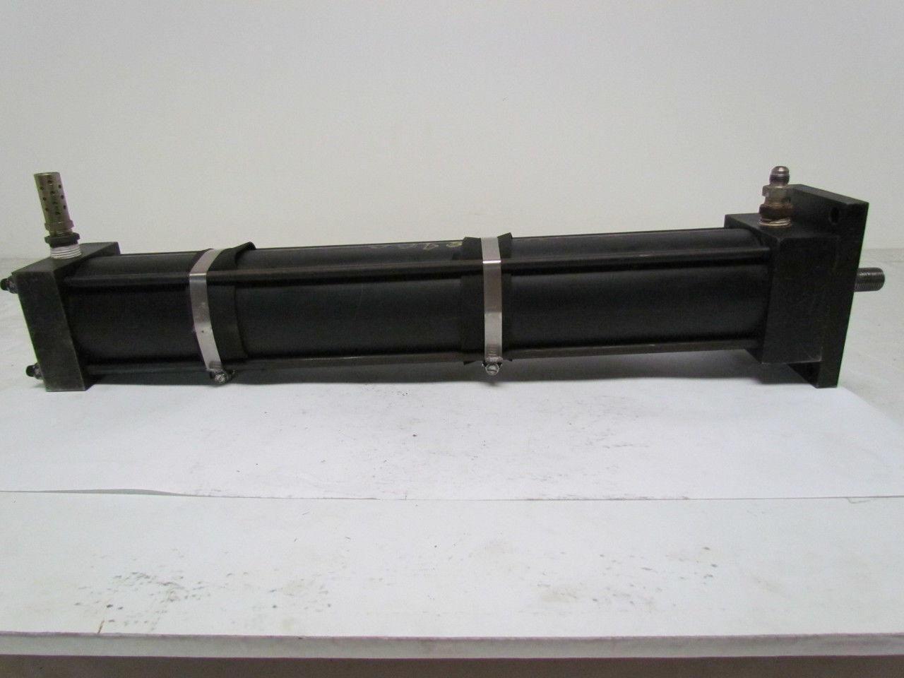 Hennells NC9-MF1-BR Pneumatic Air Cylinder 3.25 Bore 19" Stroke 1" Shaft
