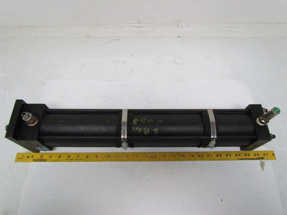 Hennells NC9-MF1-BR Pneumatic Air Cylinder 3.25 Bore 19" Stroke 1" Shaft