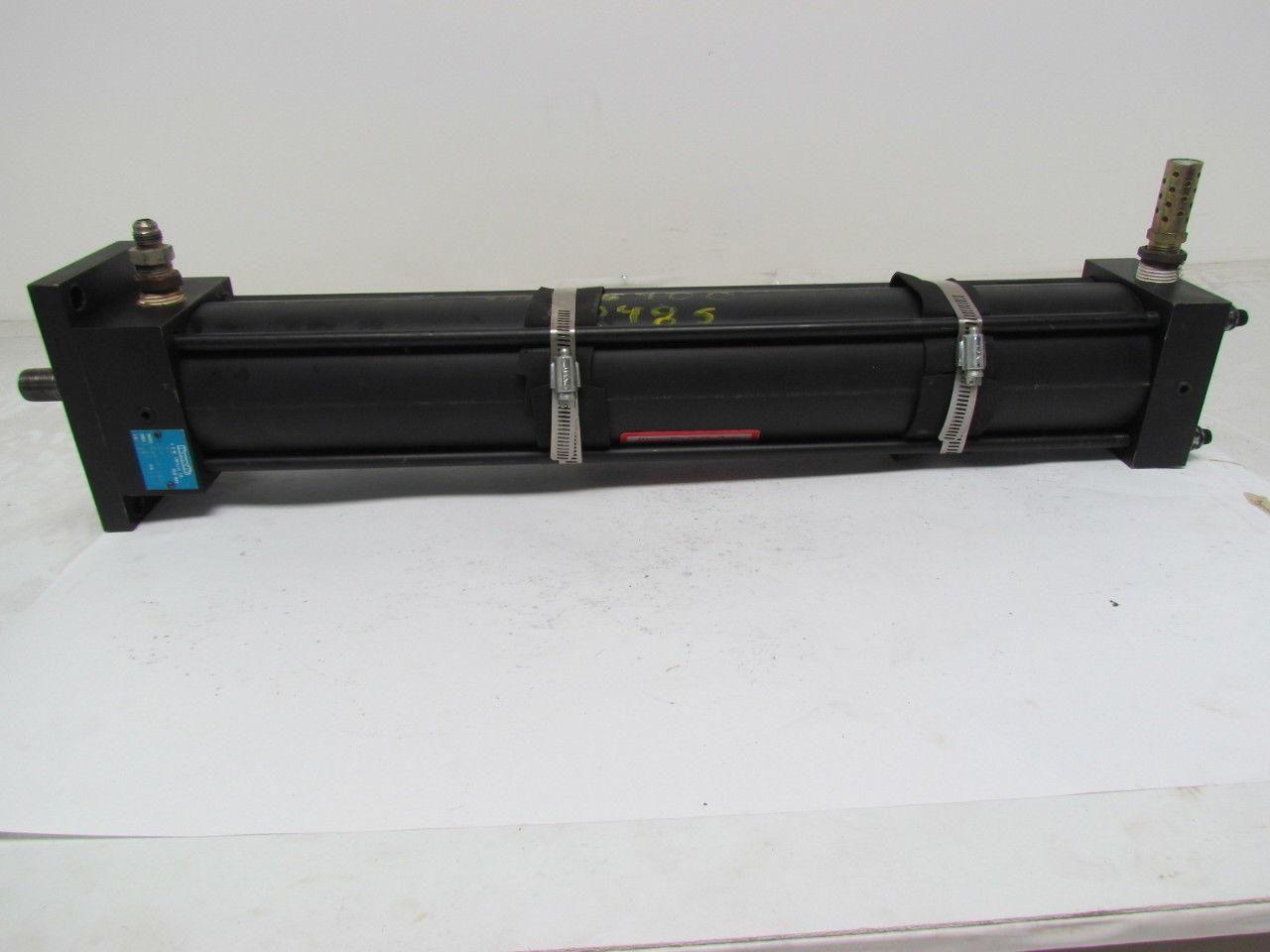 Hennells NC9-MF1-BR Pneumatic Air Cylinder 3.25 Bore 19" Stroke 1" Shaft