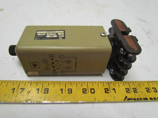 Eagle Signal CG907A3 120V AC/DC Time Delay Relay W/Base 0.25-1.75 Sec