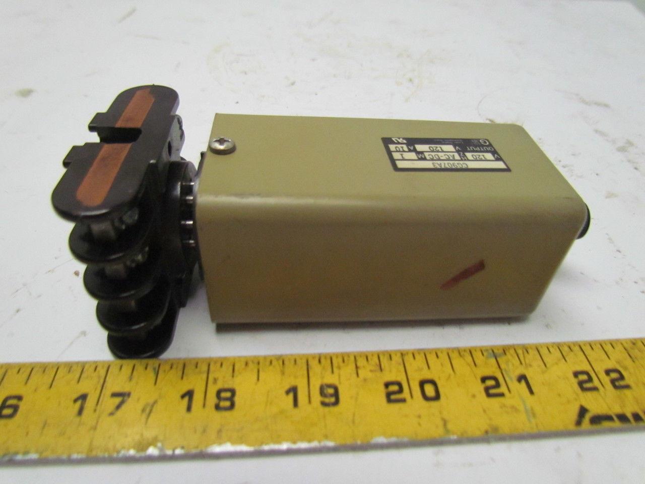 Eagle Signal CG907A3 120V AC/DC Time Delay Relay W/Base 0.25-1.75 Sec