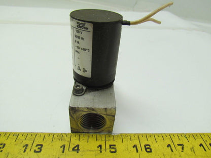 Krom Schroder VG 15/10R01Q6 Gas Solenoid Valve 1/2"npt Ports 100mbar 120V 8VA