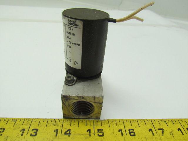 Krom Schroder VG 15/10R01Q6 Gas Solenoid Valve 1/2"npt Ports 100mbar 120V 8VA