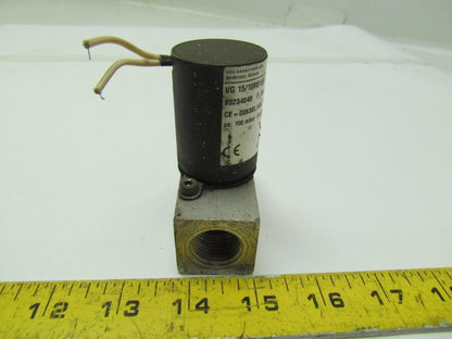 Krom Schroder VG 15/10R01Q6 Gas Solenoid Valve 1/2"npt Ports 100mbar 120V 8VA