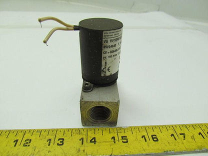 Krom Schroder VG 15/10R01Q6 Gas Solenoid Valve 1/2"npt Ports 100mbar 120V 8VA