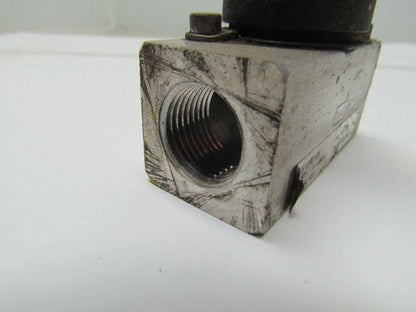 Krom Schroder VG 15/10R01Q6 Gas Solenoid Valve 1/2"npt Ports 100mbar 120V 8VA
