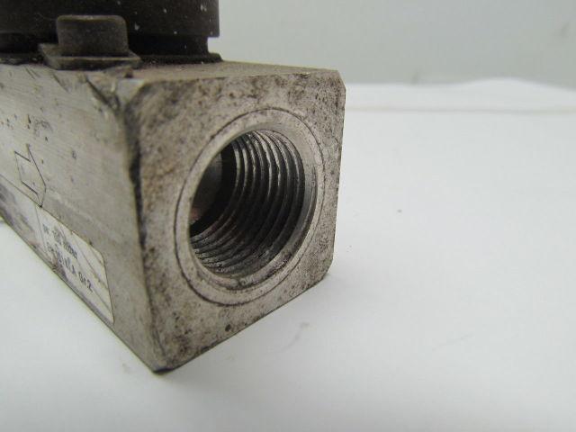 Krom Schroder VG 15/10R01Q6 Gas Solenoid Valve 1/2"npt Ports 100mbar 120V 8VA