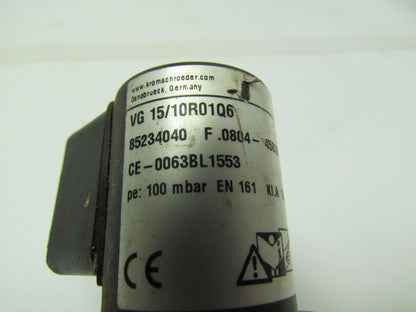 Krom Schroder VG 15/10R01Q6 Gas Solenoid Valve 1/2"npt Ports 100mbar 120V 8VA