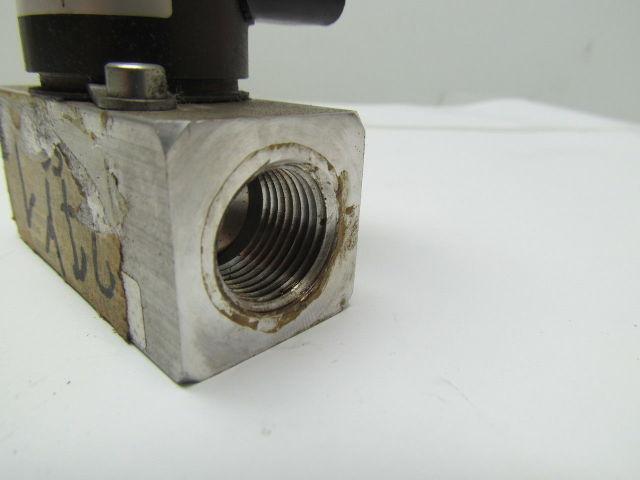 Krom Schroder VG 15/10R01Q6 Gas Solenoid Valve 1/2"npt Ports 100mbar 120V 8VA