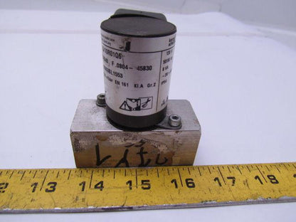 Krom Schroder VG 15/10R01Q6 Gas Solenoid Valve 1/2"npt Ports 100mbar 120V 8VA