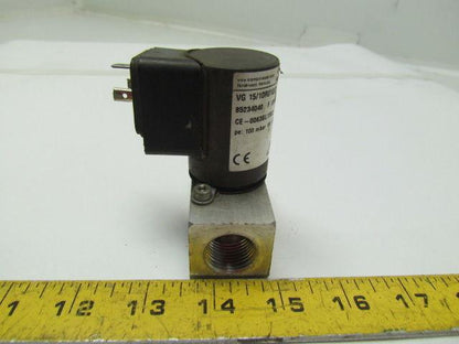 Krom Schroder VG 15/10R01Q6 Gas Solenoid Valve 1/2"npt Ports 100mbar 120V 8VA