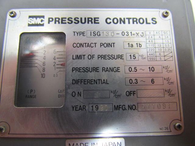 SM ISG130-031-XJ Pressure Control Pressure limit 15KGF/CM squared