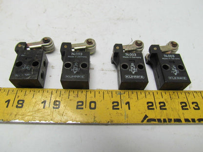 Kuhnke 74003 Modular Poppet Valves Roller Lever Operated Lot of 6