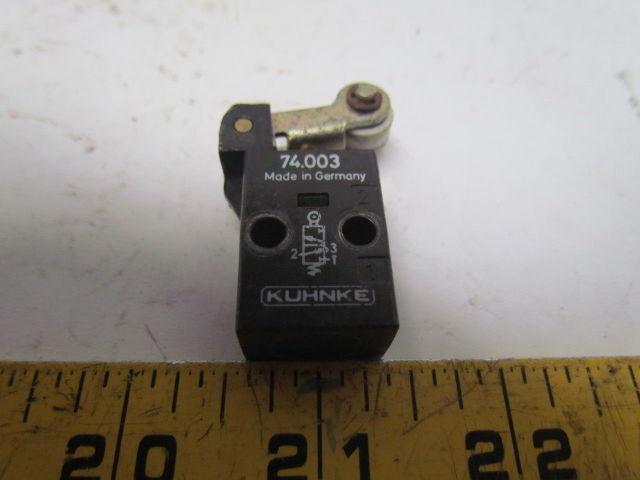 Kuhnke 74003 Modular Poppet Valves Roller Lever Operated Lot of 6