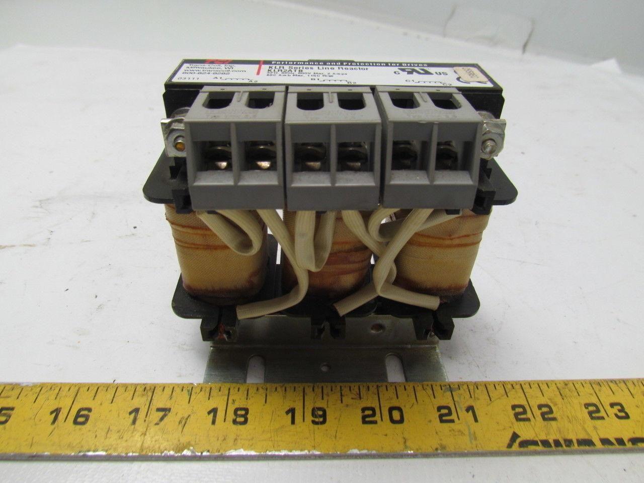 TCI KLR2ATB KLR Series Line Reactor 3PH 60Hz 600 V Lot of 3
