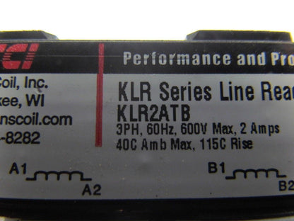 TCI KLR2ATB KLR Series Line Reactor 3PH 60Hz 600 V Lot of 3