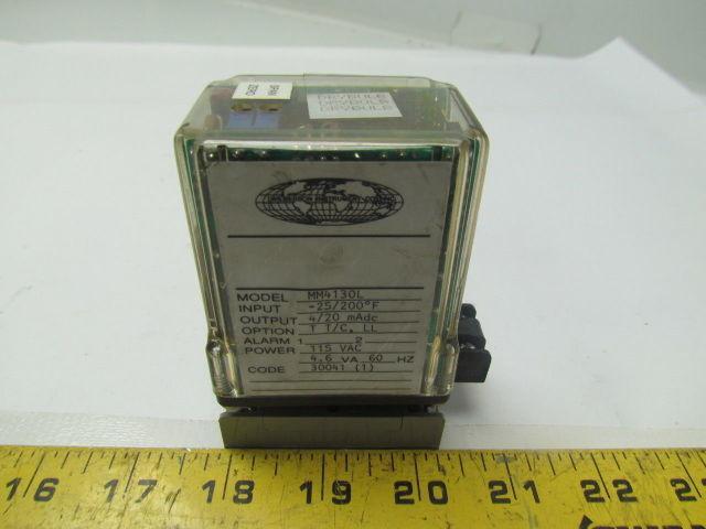 Wilkerson MM4130L Mighty Module Input -25/200°F output 4/20mAdc 115 VAC 4.6 VA