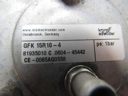 Krom Schroder GFK 15R10-4 Solenoid Valve Assembly Gas 1/2"npt Ports