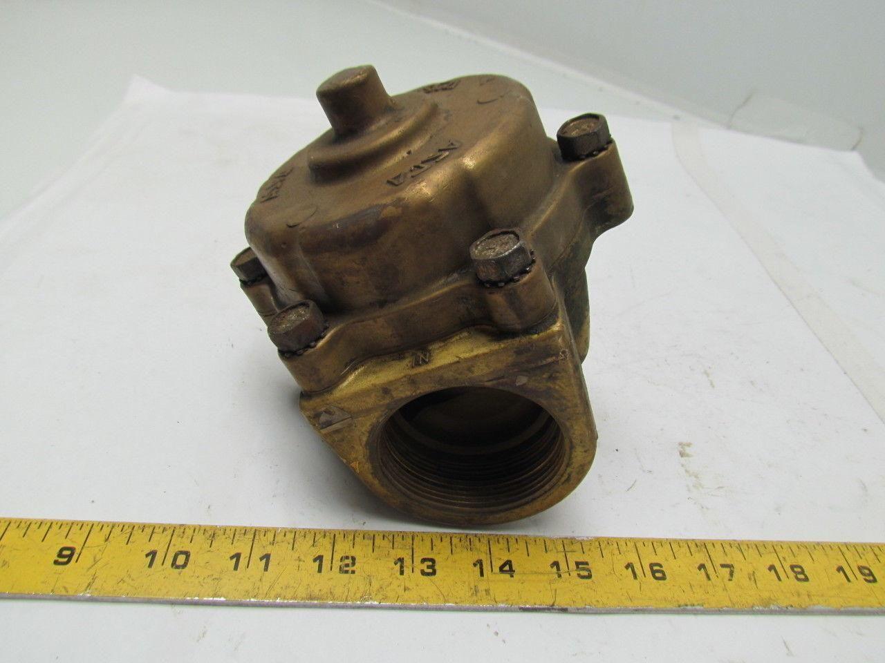 ASCO 8220G031 2-way Brass Solenoid Valve 2"npt No Coil