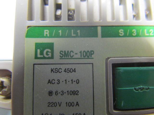 LG SMC-100P Contactor Motor Starter 100A 3 Pole 550V 120V Coil